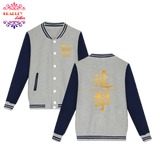 Bradley Jacket Baseball Style Anime of Shingeki No Kyojin (Gray)