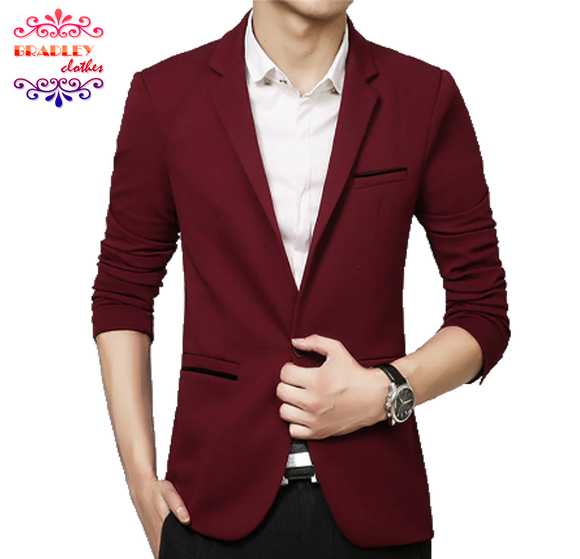 Bradley Blazer men Fashion 2019 (RedWine)