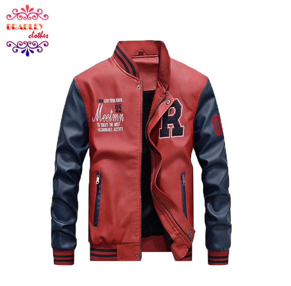 Bradley Baseball Jacket (Red)