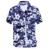Mens Summer Fashion Beach Hawaiian Shirt Brand Slim Fit Short Sleeve Floral Shirts Casual Holiday Party Clothing Camisa Hawaiana