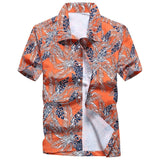 Mens Summer Fashion Beach Hawaiian Shirt Brand Slim Fit Short Sleeve Floral Shirts Casual Holiday Party Clothing Camisa Hawaiana