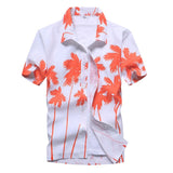 Mens Summer Fashion Beach Hawaiian Shirt Brand Slim Fit Short Sleeve Floral Shirts Casual Holiday Party Clothing Camisa Hawaiana