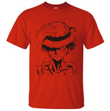 Hot Anime One Piece Monkey.D.Luffy cartoon t shirt 2019 summer new 100% cotton high quality short sleeve shirt brand clothes