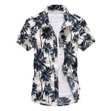 Mens Summer Fashion Beach Hawaiian Shirt Brand Slim Fit Short Sleeve Floral Shirts Casual Holiday Party Clothing Camisa Hawaiana