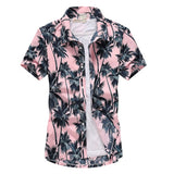 Mens Summer Fashion Beach Hawaiian Shirt Brand Slim Fit Short Sleeve Floral Shirts Casual Holiday Party Clothing Camisa Hawaiana